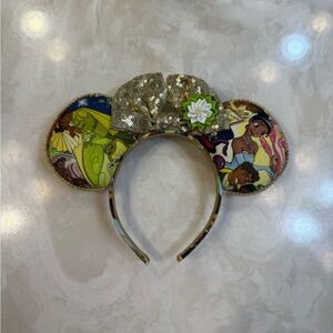 Disney Princess Tiana Mickey Mouse Ears Sequin Headband